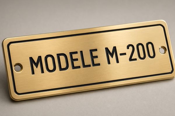 Plaque numérotée gravée