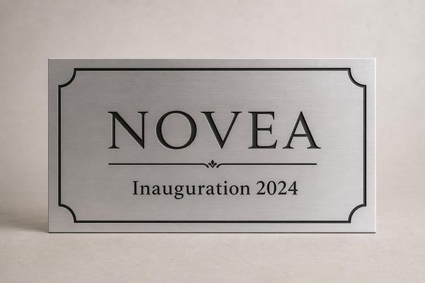 Plaque événementielle personnalisée