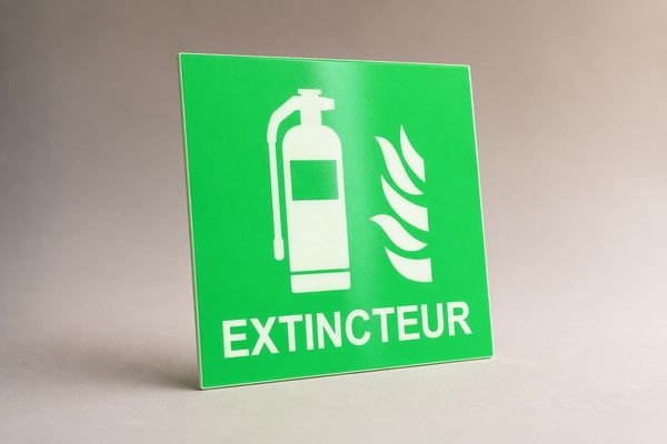 Panneau incendie photoluminescent