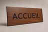 Plaque professionnelle bois - vue 2