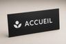 Plaque professionnelle avec logo - vue 2
