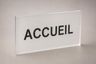 Plaque professionnelle plexiglas gravée - vue 2