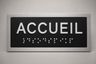 Plaque braille tactile ERP - vue 1