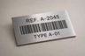 Plaque code-barres gravée - vue 2