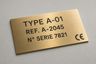Plaque constructeur CE - vue 2