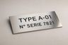 Plaque de firme constructeur - vue 2
