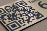Plaque QR code gravée - vue 1