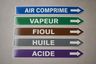 Autocollant tuyauterie ISO 14726 - vue 3