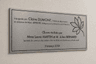 Plaque inaugurale gravée - vue 3